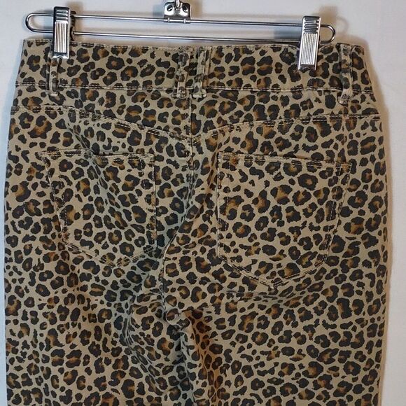 Knix Rose Stretch Animal Print Denim Jeans - Picture 4 of 7